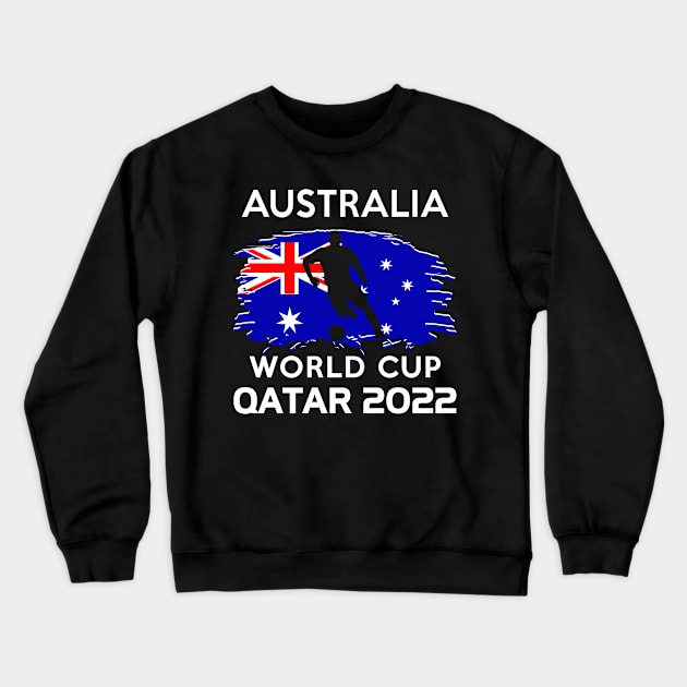 World Cup 2022 Australia Team Crewneck Sweatshirt by adik